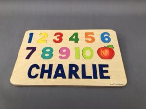 One to Ten Name board with Charlie letters