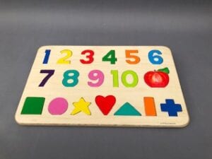 Number and shape puzzles for toddlers