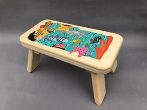 Seascape Stool for children and toddlers
